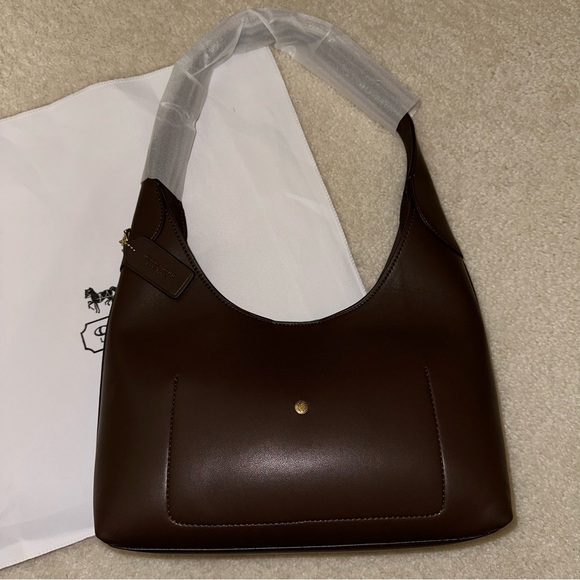 ✨BNWOT Brown Trendy Thrifted Shoulder Bag - Picture 5 of 5